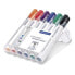 Фото #1 товара STAEDTLER Lumocolor whiteboard marker 351 - 6 pc(s) - Black - Blue - Green - Orange - Red - Violet - Bullet tip - Assorted colours - Polypropylene (PP) - 2 mm