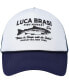 Men's and Women's White, Navy The Godfather Luca Brasi Fish Market Snapback Hat