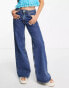 Фото #4 товара Only Chris low rise wide leg jeans in mid blue