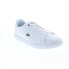 Фото #3 товара Lacoste Carnaby BL 21 1 7-41SMA0002042 Mens White Lifestyle Sneakers Shoes
