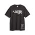 Puma Pleasures X Typo Graphic Crew Neck Short Sleeve T-Shirt Mens Black Casual T
