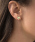 Heart Stud Earrings in 14K Gold Plated or Sterling Silver