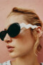 Фото #3 товара Солнцезащитные очки в оправе из ацетата с волнистыми дужками ZARA