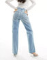 River Island straight leg jean in lightwash blue