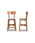 Фото #3 товара Cameron Modern and Contemporary Transitional Wood Counter Stool Set, 2 Piece