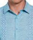 ფოტო #4 პროდუქტის Men's Linen-Blend Argyle Embroidered Chambray Shirt