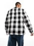 Dickies lined sacramento check shirt in black