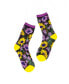 Фото #1 товара Women's Mixed Sunflowers Black Sheer Sock