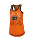 Фото #3 товара Women's Orange Philadelphia Flyers First Base Racerback Scoop Neck Tank Top