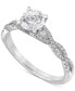 ფოტო #1 პროდუქტის Diamond Twist Engagement Ring (1 ct. t.w.) in 14k White Gold
