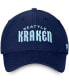 Фото #3 товара Men's Deep Sea Navy Blue Seattle Kraken Wordmark Flex Hat