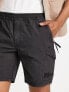 Фото #4 товара River Island washed cargo shorts in black