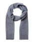 Qi Cashmere Jersey Cashmere Scarf Men's Blue Os