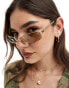 Фото #4 товара AIRE helix narrow metal sunglasses in brown