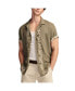 Фото #1 товара Men's Embroidered Camp Collar Short Sleeve Shirt