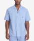 ფოტო #1 პროდუქტის Men's Herringbone Comfort Cotton Pajama Shirt