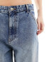 Фото #3 товара Pull&Bear low rise oversized baggy jean in blue