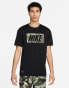 Фото #1 товара Nike Training camo graphic t-shirt in black