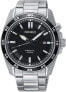 Фото #1 товара Seiko Kinetic men's stainless steel watch with metal strap