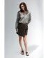 ფოტო #5 პროდუქტის Women's Jamey Wool Blend Mini Wrap Skirt