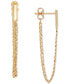 ფოტო #1 პროდუქტის Chain Drop Earrings in 10k Gold