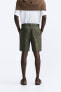 100% linen bermuda shorts