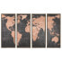 Фото #1 товара Набор из четыре рамок DKD Home Decor Карта Мира Vintage 200 x 3,5 x 120 cm