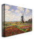 Claude Monet 'Tulip Fields in Holland, 1886' Canvas Art - 19" x 14"