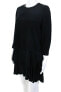 Фото #2 товара Grey Jason Wu 252525 Women's Long Sleeve Ruffle Dress Black Size 4