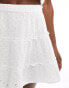 Фото #4 товара New Look mini tiered skirt in white