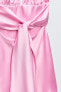 Фото #11 товара Платье из сатина с горловиной халтер ZARA