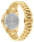 Men's Swiss Gold Ion Plated Stainless Steel Bracelet Watch 42mm