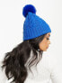 Фото #3 товара Threadbare bobble hat in blue