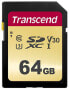 Transcend SD Card SDXC 500S 64GB - 64 GB - SDXC - Class 10 - UHS-I - 95 MB/s - 50 MB/s