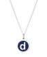 ფოტო #28 პროდუქტის Mini Initial Pendant Necklace in Sterling Silver and Navy Enamel, 16" + 2" Extender