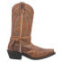 Laredo Knot In Time Embroidered Square Toe Cowboy Womens Brown Casual Boots 511 7.5 - фото #1