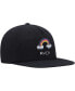 Фото #4 товара Men's Black Rainbow Connection Snapback Hat