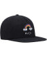 Men's Black Rainbow Connection Snapback Hat