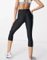 Under Armour Training high waist Heat Gear base layer capri sculpt leggings in black