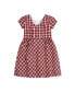 ფოტო #4 პროდუქტის Girls' Short Sleeve Button Back Schoolgirl Dress, Infant