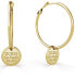 Elegant gold-plated earrings circles 2in1 UBE79057