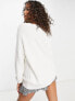 Фото #2 товара Hollister oversized cable knit jumper in cream