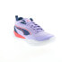 Фото #2 товара Puma Playmaker Pro Splatter 37757604 Mens Purple Athletic Basketball Shoes 9.5