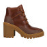 Фото #1 товара Sperry Pretty Tough Block Heels Booties Womens Brown Casual Boots STS86897