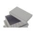 Set of Stackable Organising Boxes DKD Home Decor Grey White Squared Cardboard (43,5 x 33,5 x 15,5 cm)