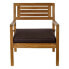 Фото #3 товара Набор стол и 3 кресла DKD Home Decor Тик 127 x 72 x 88 cm (4 pcs)
