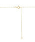 Фото #3 товара Macy's children's Diamond Accent Butterfly Pendant Necklace in 14k Gold, 14" + 2" extender