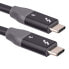 Akyga AK-USB-34 - 1.5 m - USB C - USB C - Thunderbolt 3 - Black