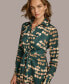 ფოტო #6 პროდუქტის Women's Printed Twist-Front Shirtdress