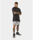 Men's Vintage-like Checks Denim Shorts